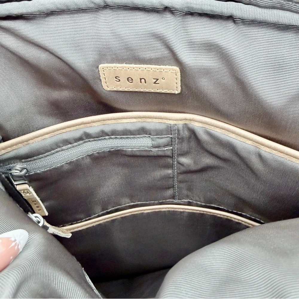 SENZ Sam Water Resistant Commuter Laptop Backpack Caffe Latte